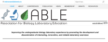 Screenshot of the ABLE website